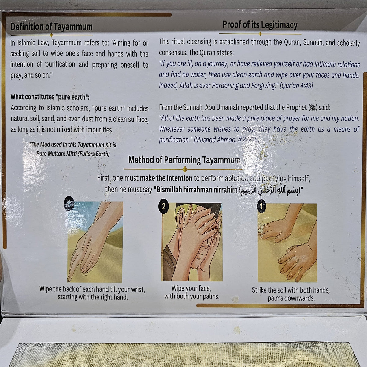 Islamic Tayammum Kit